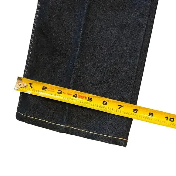 Vintage Longstreet High Waisted Dark Wash Flare Leg Denim Jeans Waist 25 - Picture 4 of 7